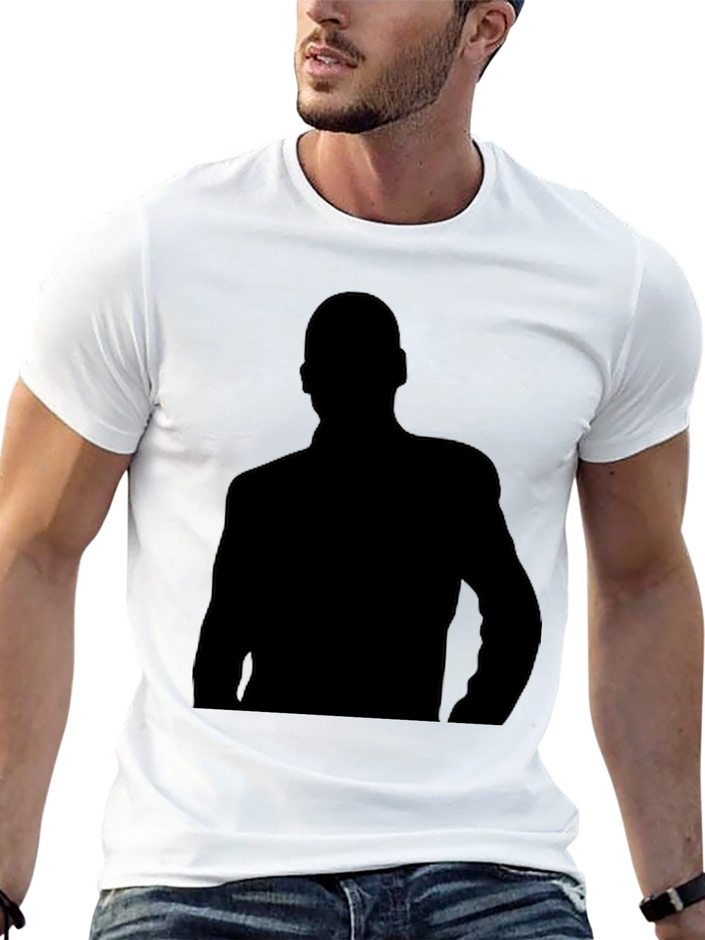 Silhouette Graphic Black T-Shirt - Cool Casual Wear