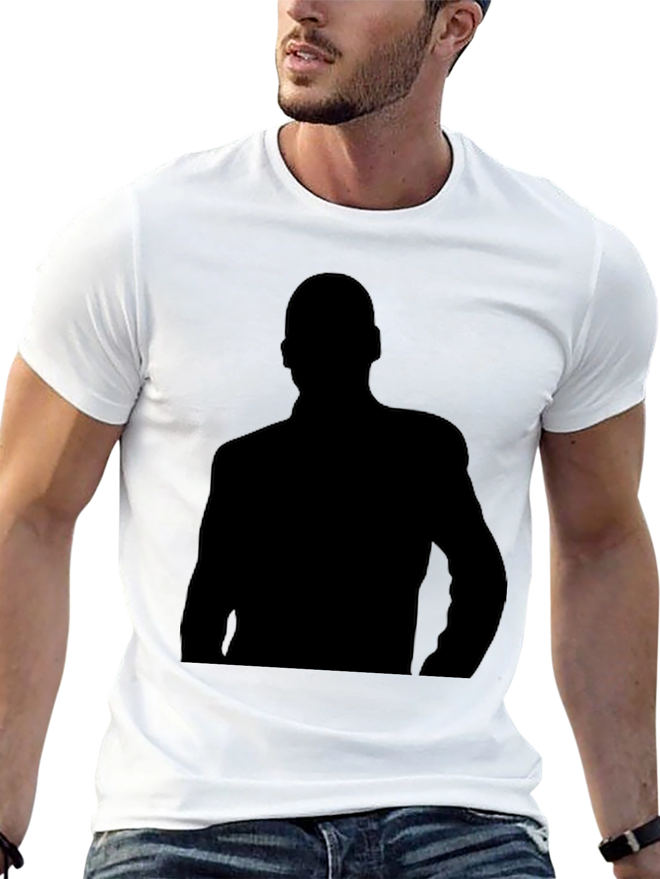 Silhouette Graphic Black T-Shirt - Cool Casual Wear