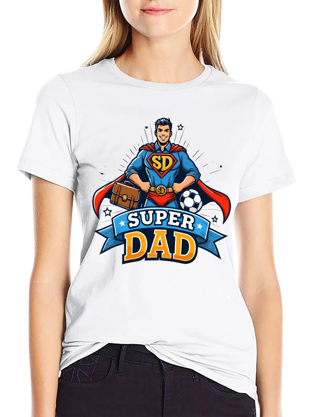 Super Dad Superhero Graphic T-Shirt - Fathers Day Gift