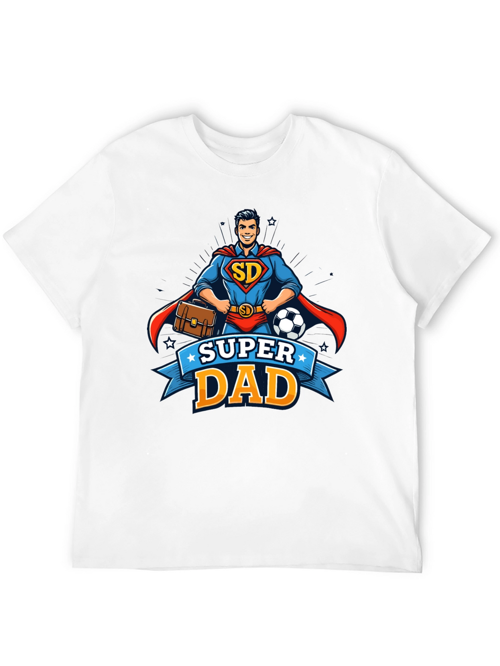 Super Dad Superhero Graphic T-Shirt - Fathers Day Gift
