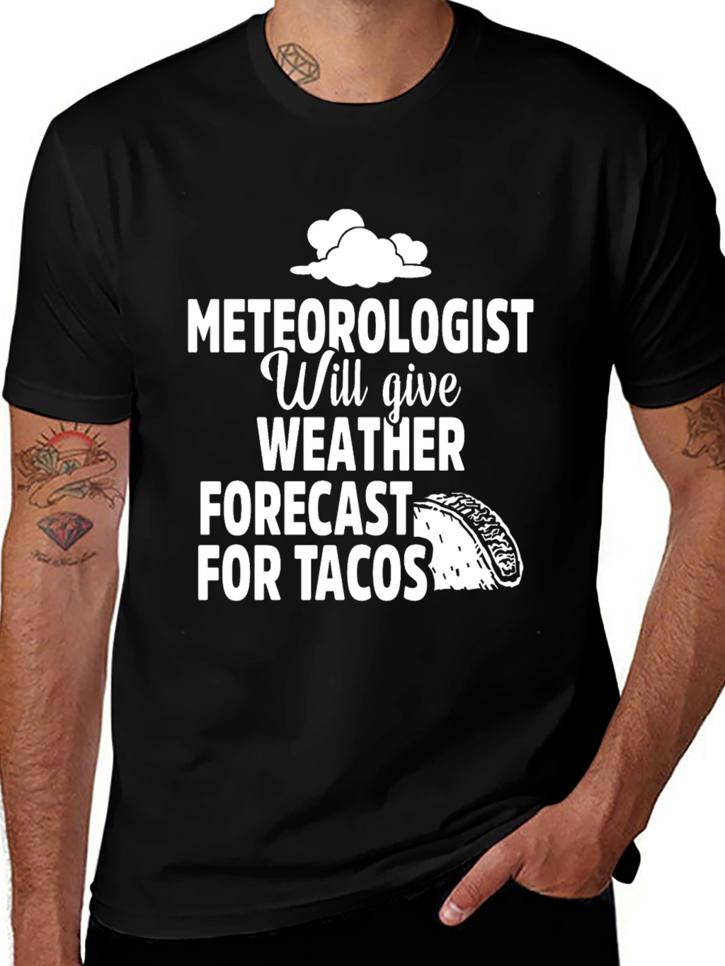 Meteorologist Taco Forecast Graphic Tee