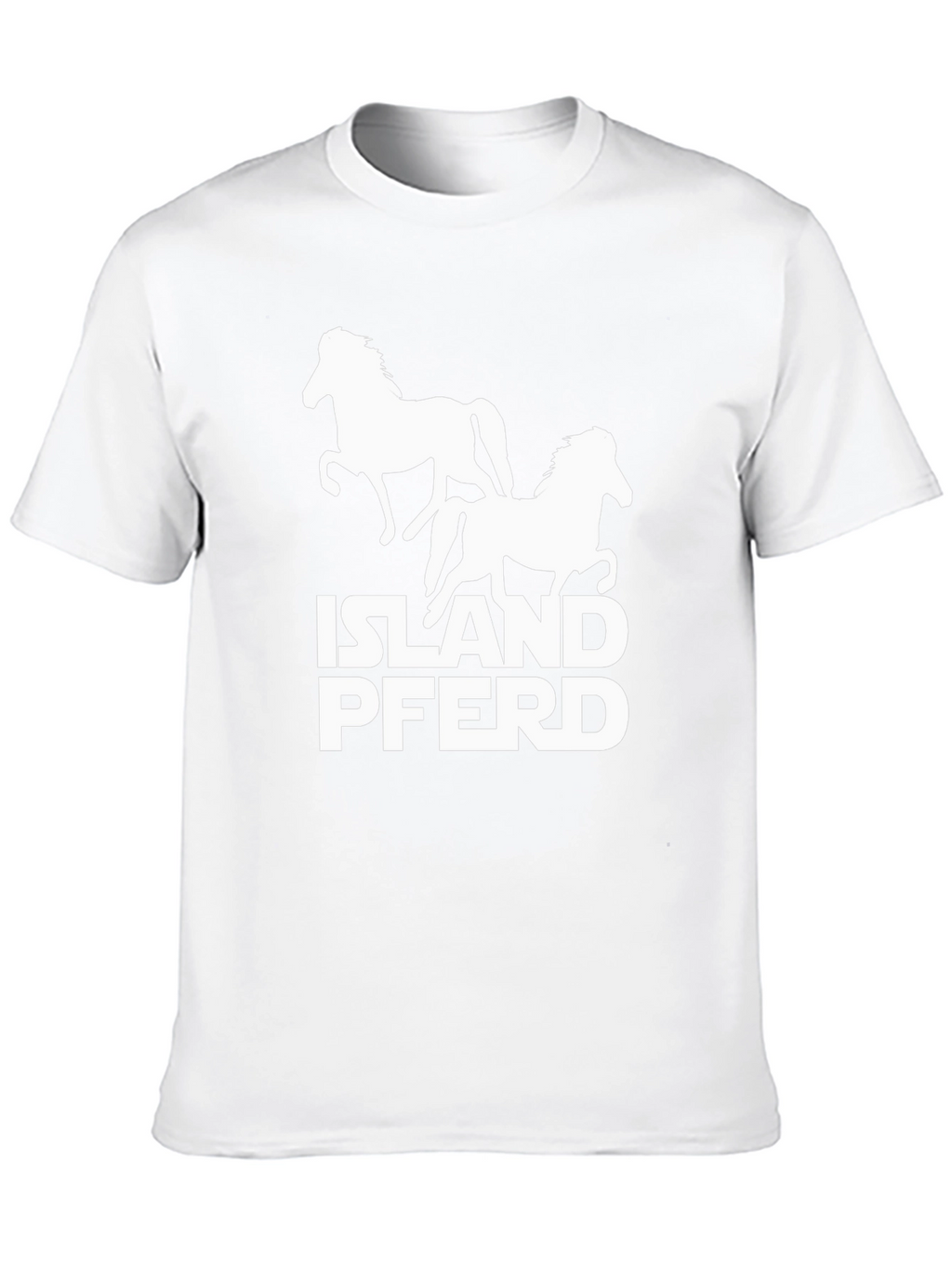 Island Pferd Graphic T-Shirt - Black Cotton Tee