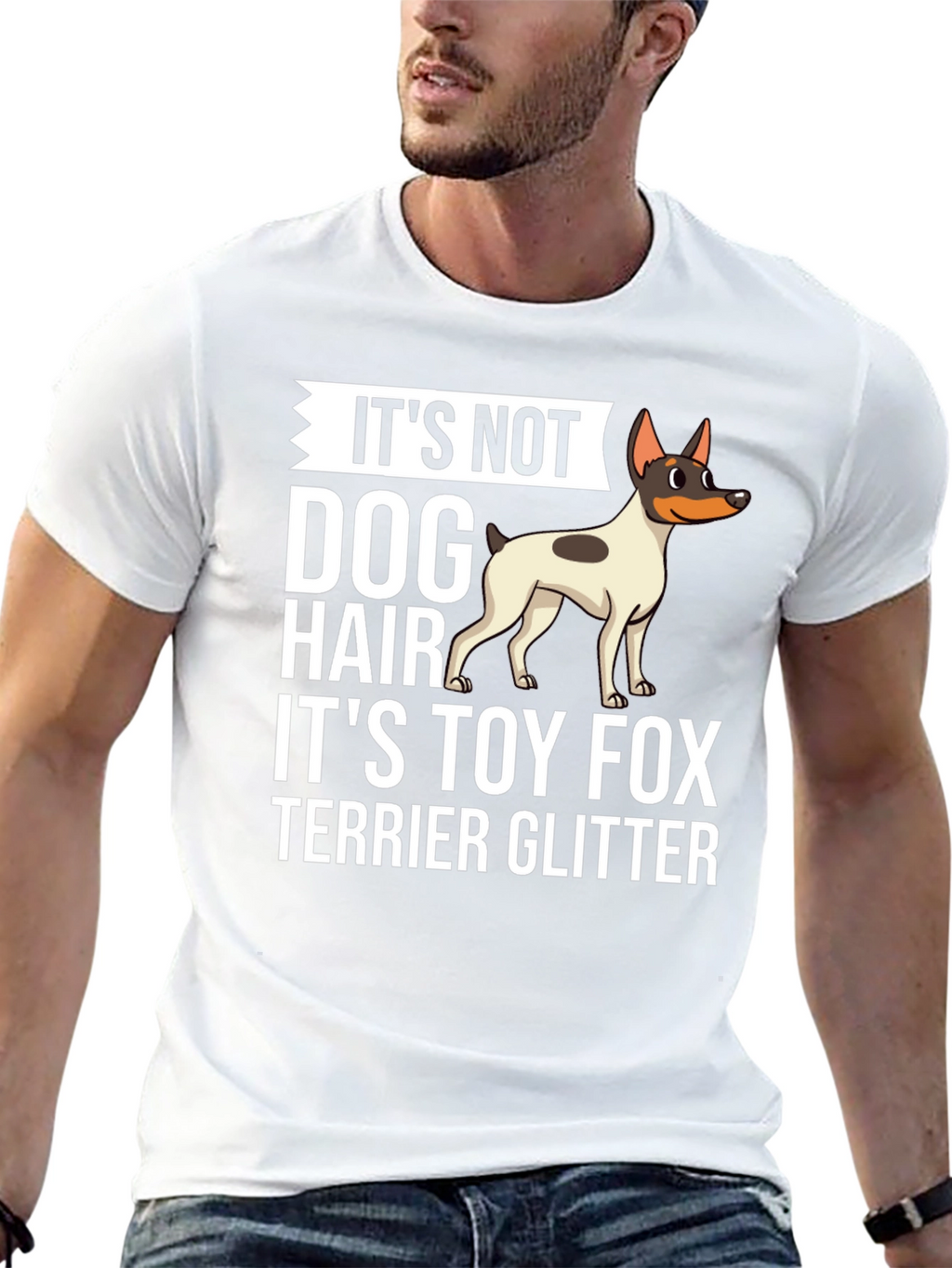 Toy Fox Terrier Glitter T-Shirt - Dog Lover Tee