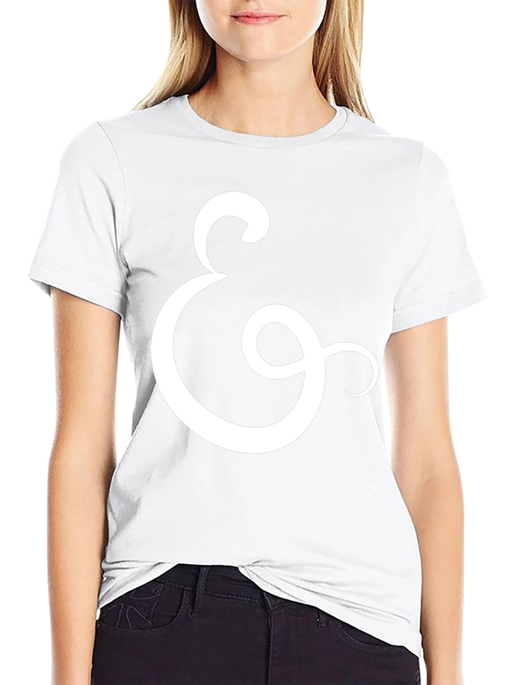 Ampersand Graphic Tee - Stylish Black Cotton T-Shirt
