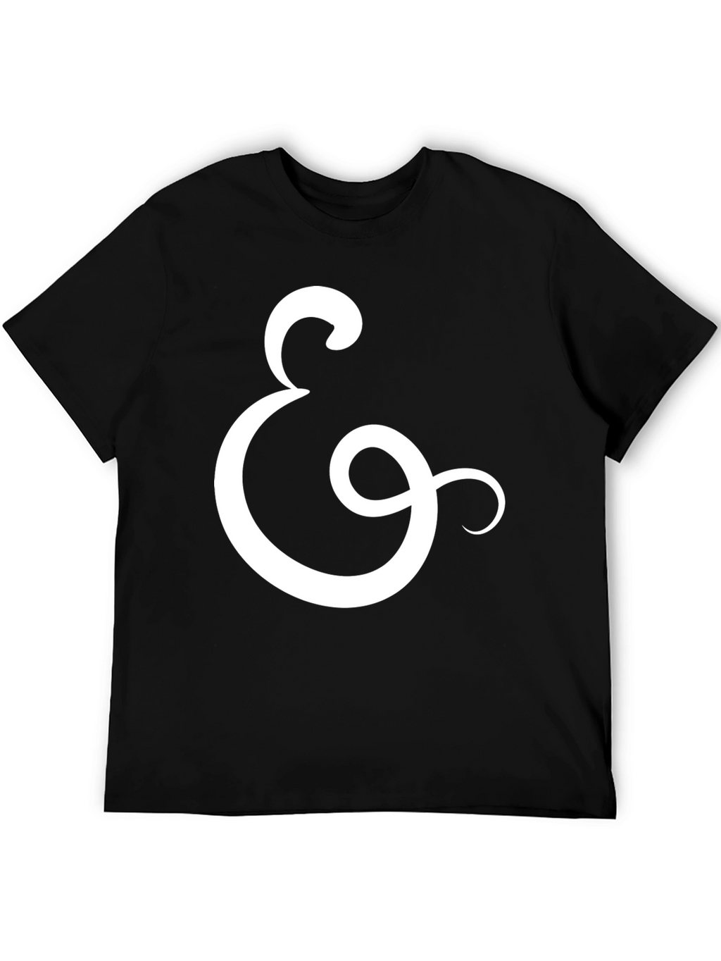 Ampersand Graphic Tee - Stylish Black Cotton T-Shirt