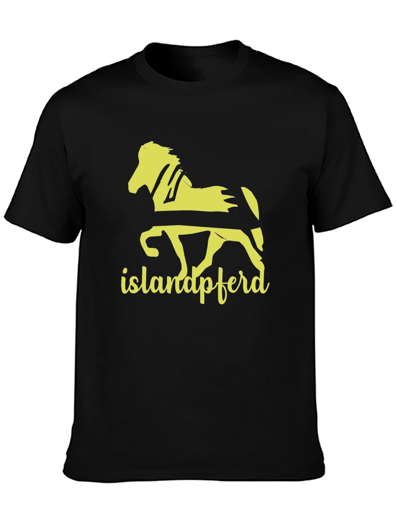Icelandic Horse T-Shirt - Islandpferd Tee - Black