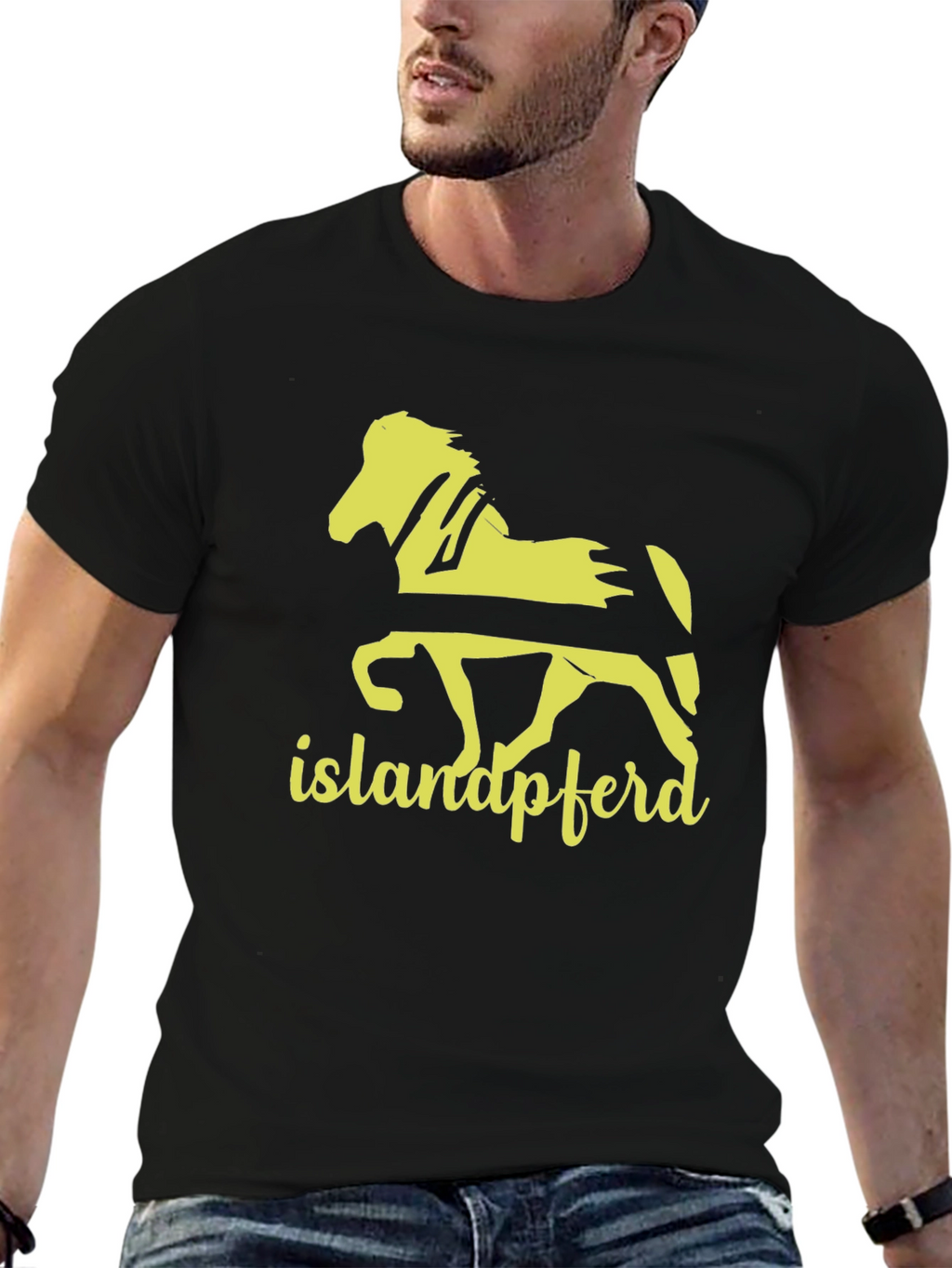 Icelandic Horse T-Shirt - Islandpferd Tee - Black