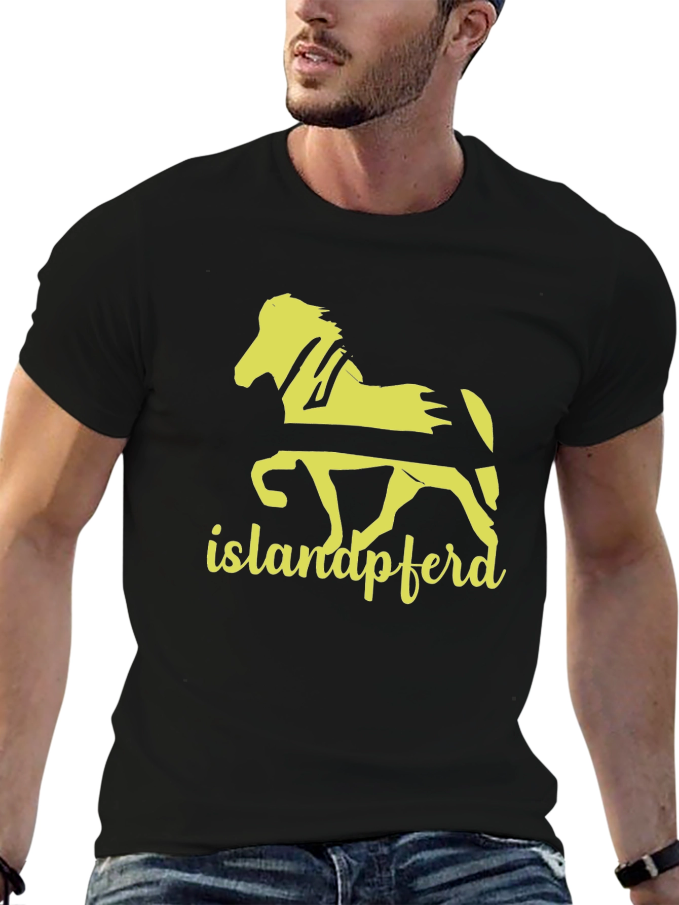 Icelandic Horse T-Shirt - Islandpferd Tee - Black