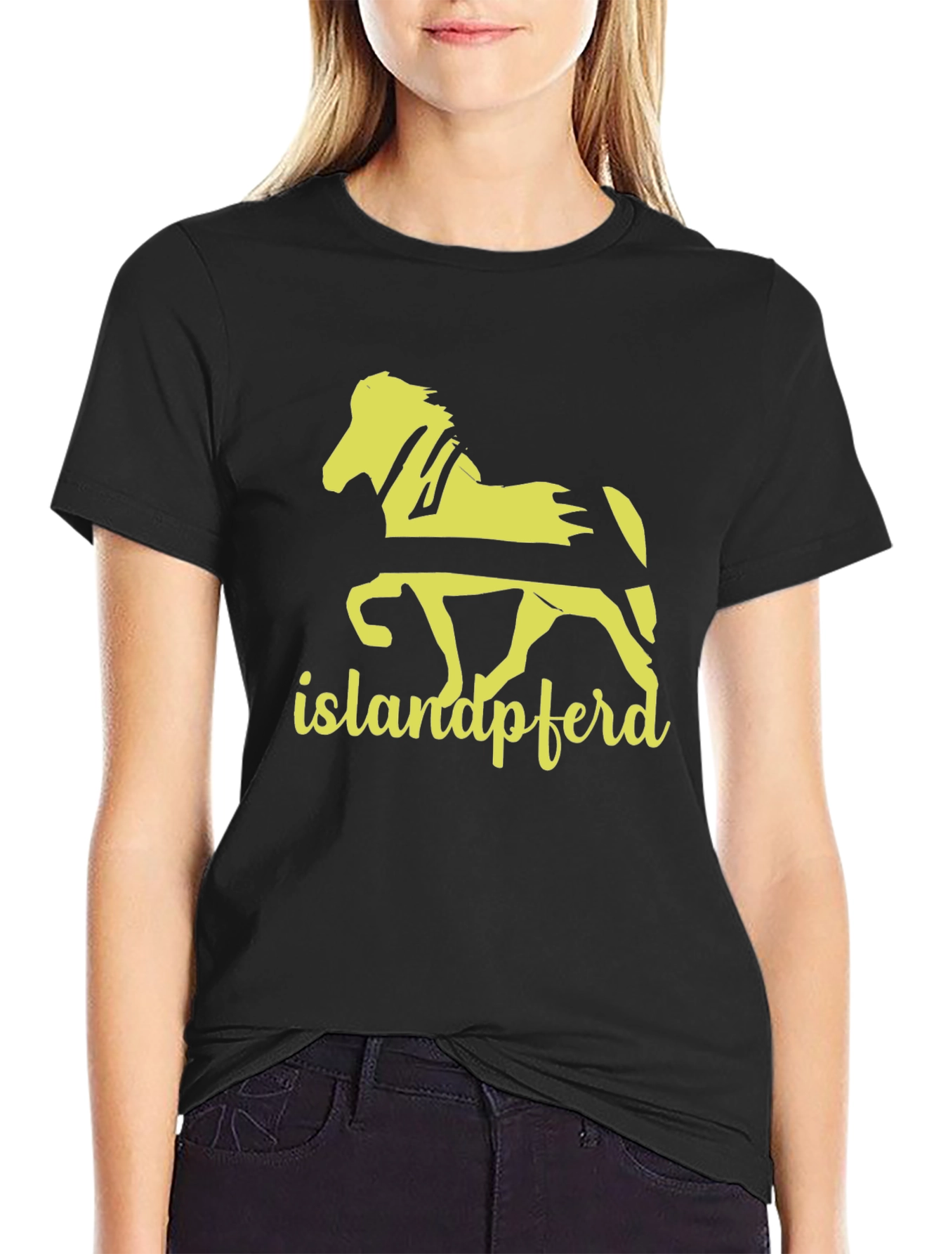 Icelandic Horse T-Shirt - Islandpferd Tee - Black