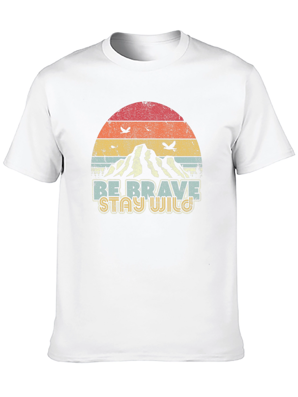 Retro Be Brave Stay Wild Graphic Tee