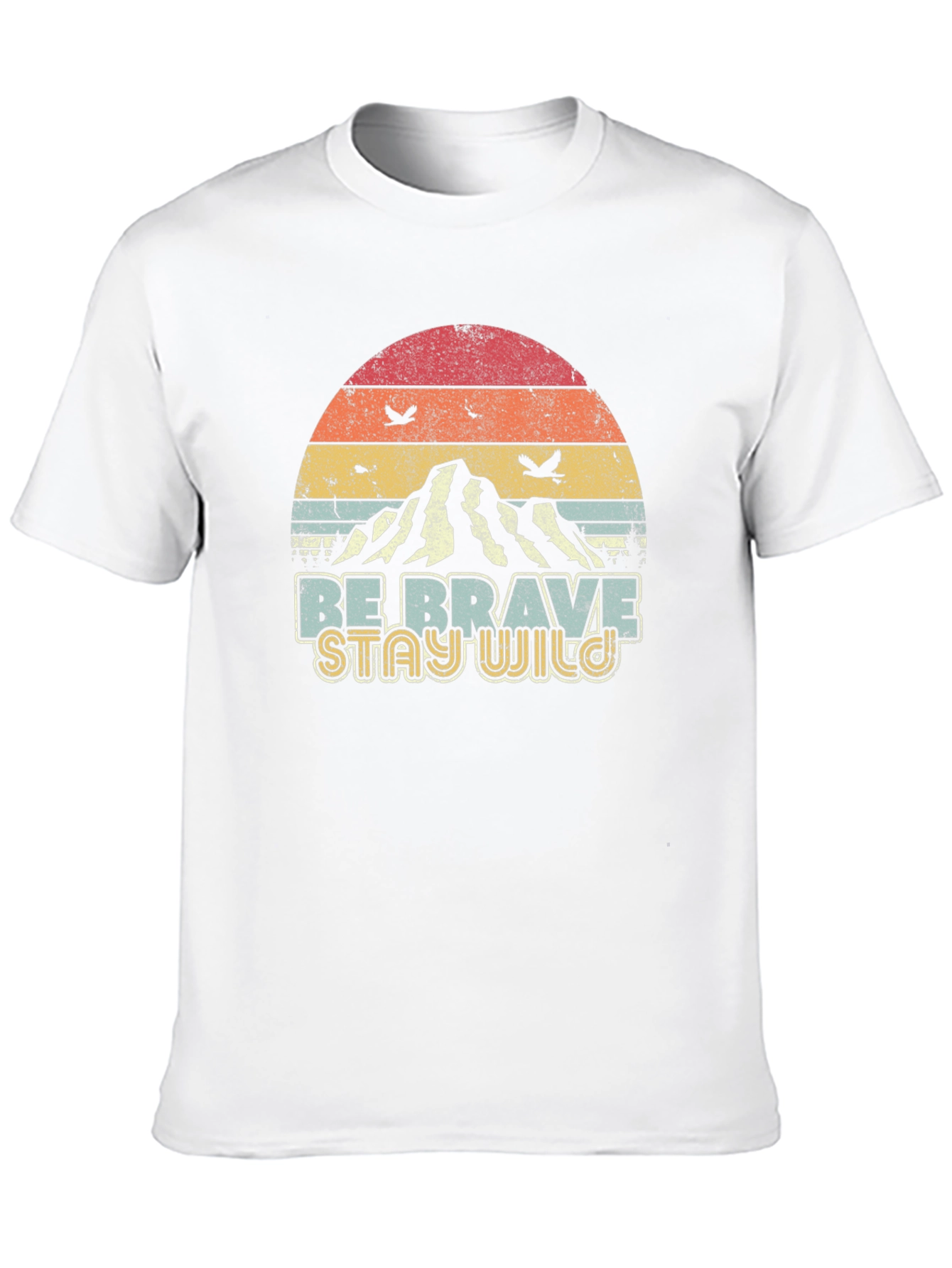 Retro Be Brave Stay Wild Graphic Tee