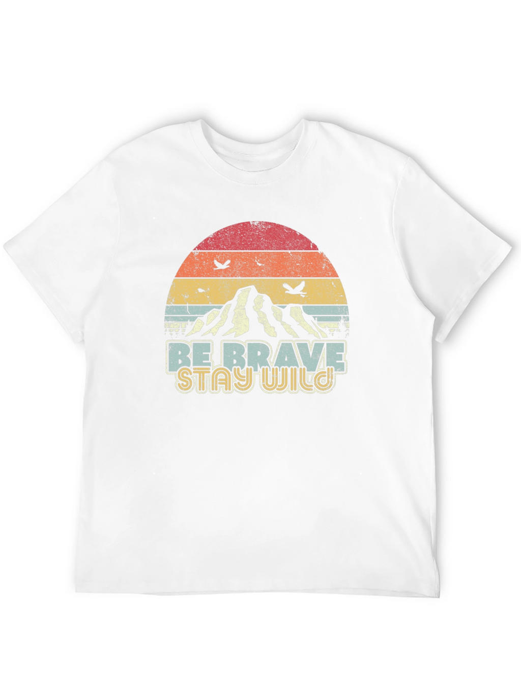 Retro Be Brave Stay Wild Graphic Tee