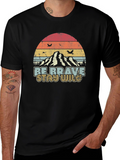 Retro Be Brave Stay Wild Graphic Tee