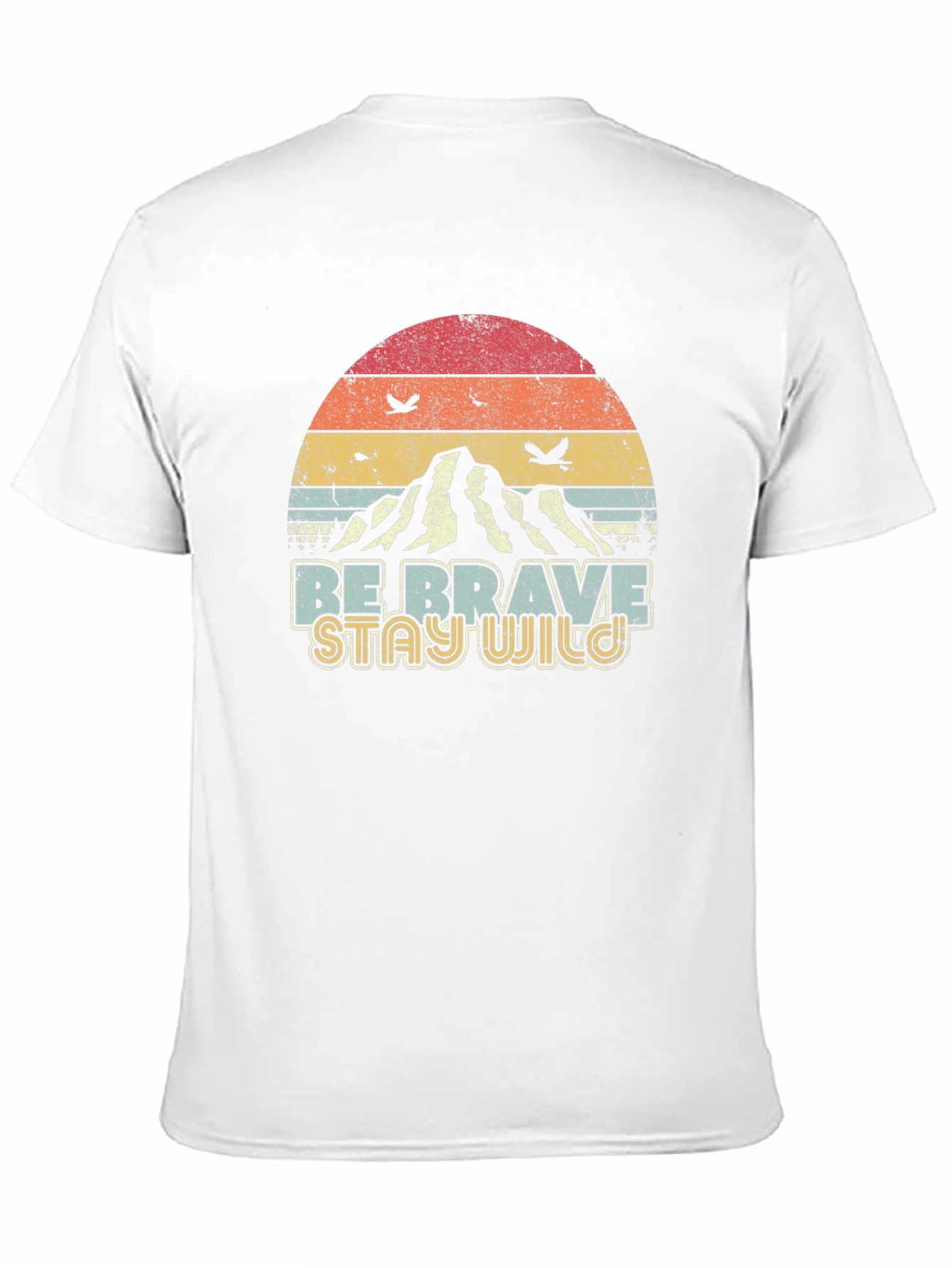 Retro Be Brave Stay Wild Graphic Tee