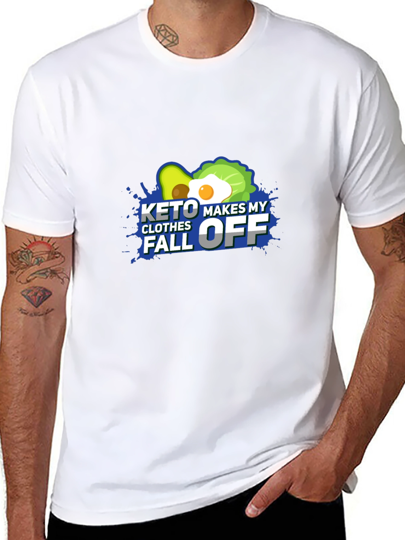 Keto Makes My Clothes Fall Off - Black T-Shirt