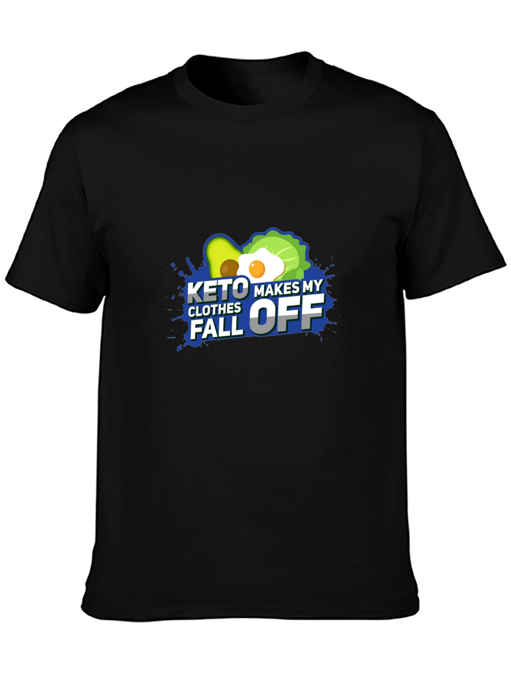 Keto Makes My Clothes Fall Off - Black T-Shirt