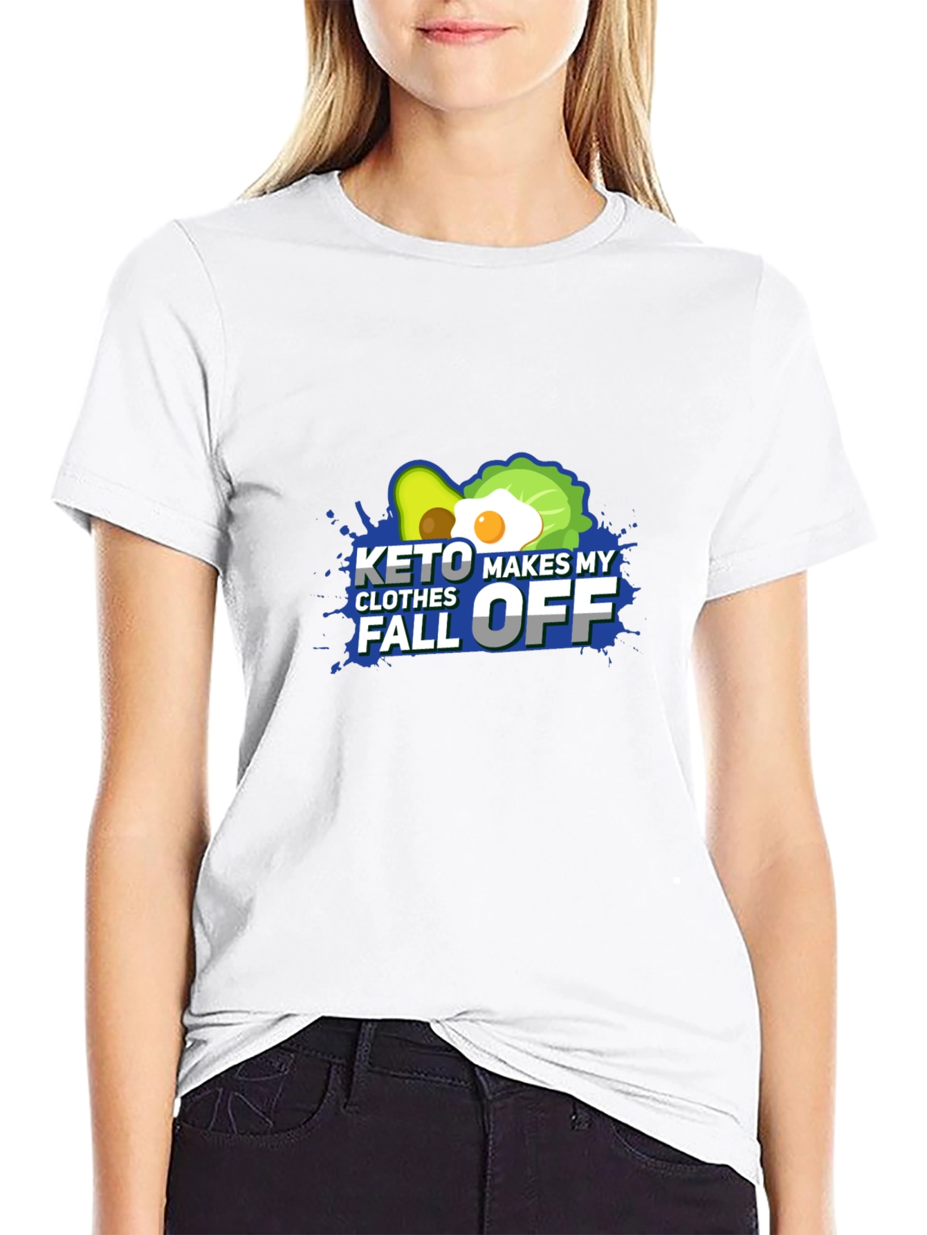 Keto Makes My Clothes Fall Off - Black T-Shirt