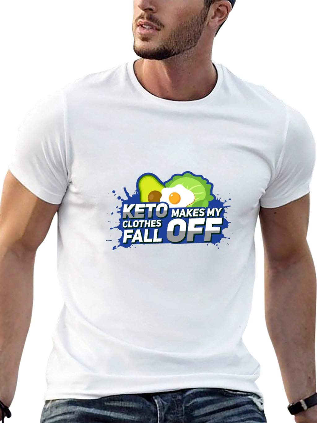 Keto Makes My Clothes Fall Off - Black T-Shirt