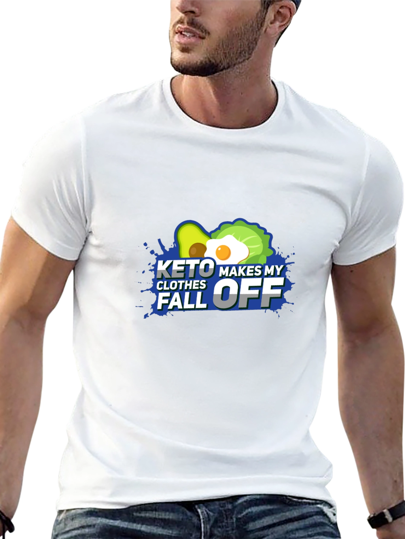 Keto Makes My Clothes Fall Off - Black T-Shirt