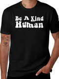 Be A Kind Human Graphic Tee - Black