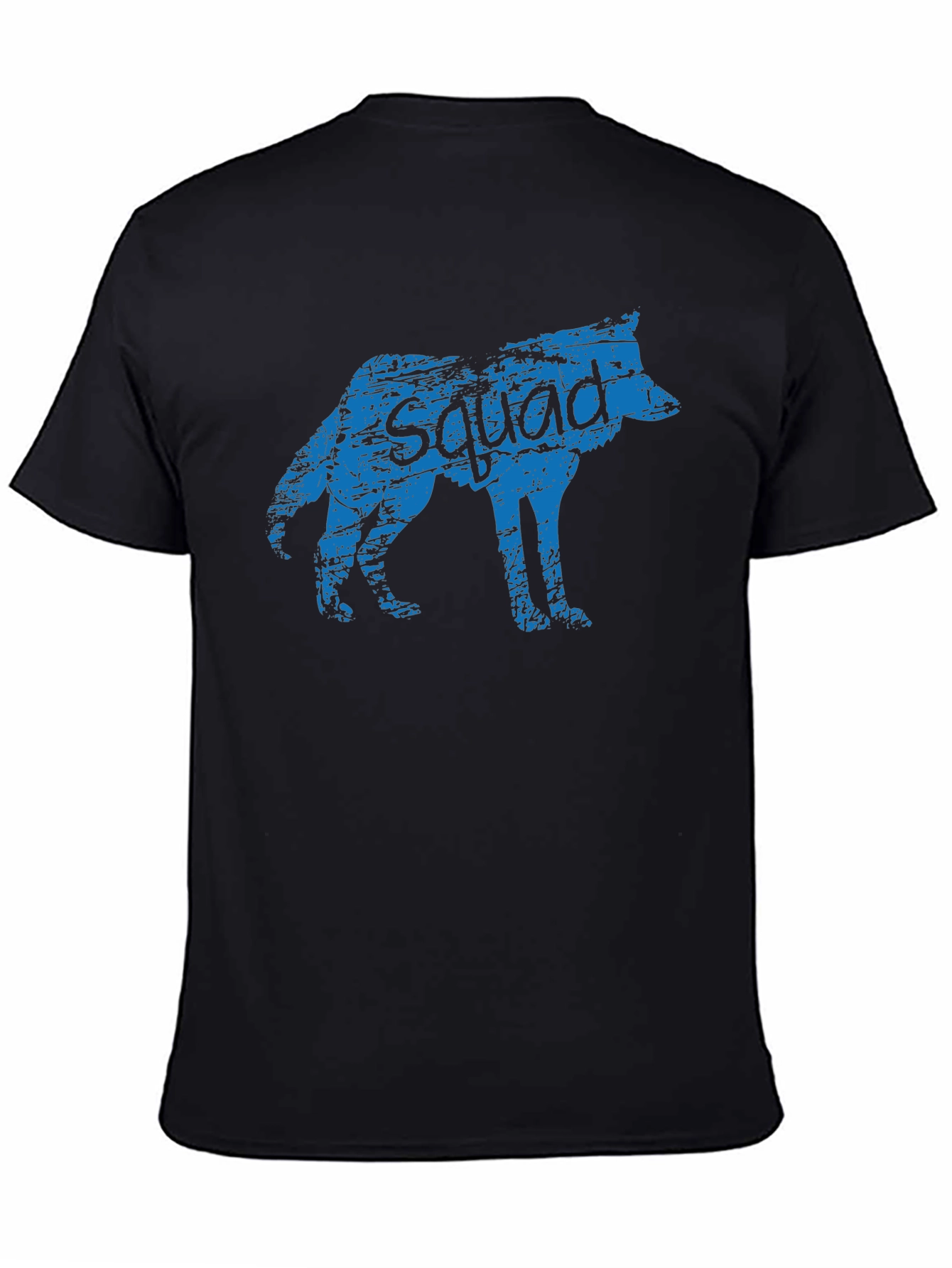 Squad Wolf Tee - Cool Graphic Black T-Shirt