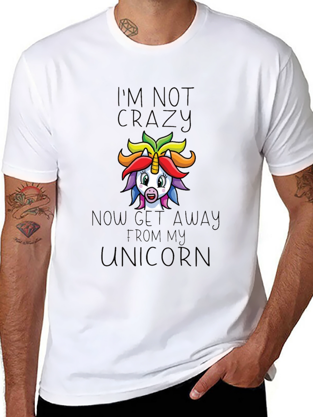 Im Not Crazy Unicorn Graphic Tee