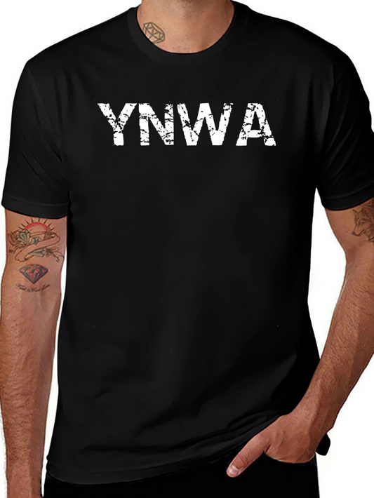 YNWA Graphic Print Black T-Shirt