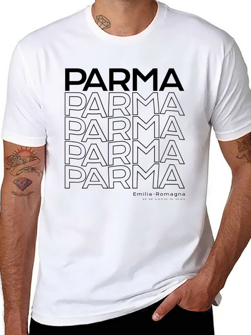 Parma Text Graphic Tee - Emilia Romagna Italy