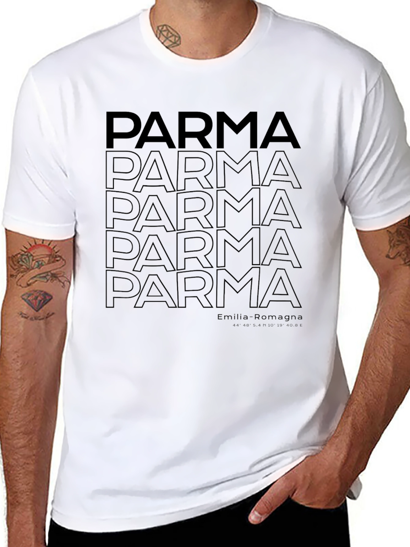 Parma Text Graphic Tee - Emilia Romagna Italy