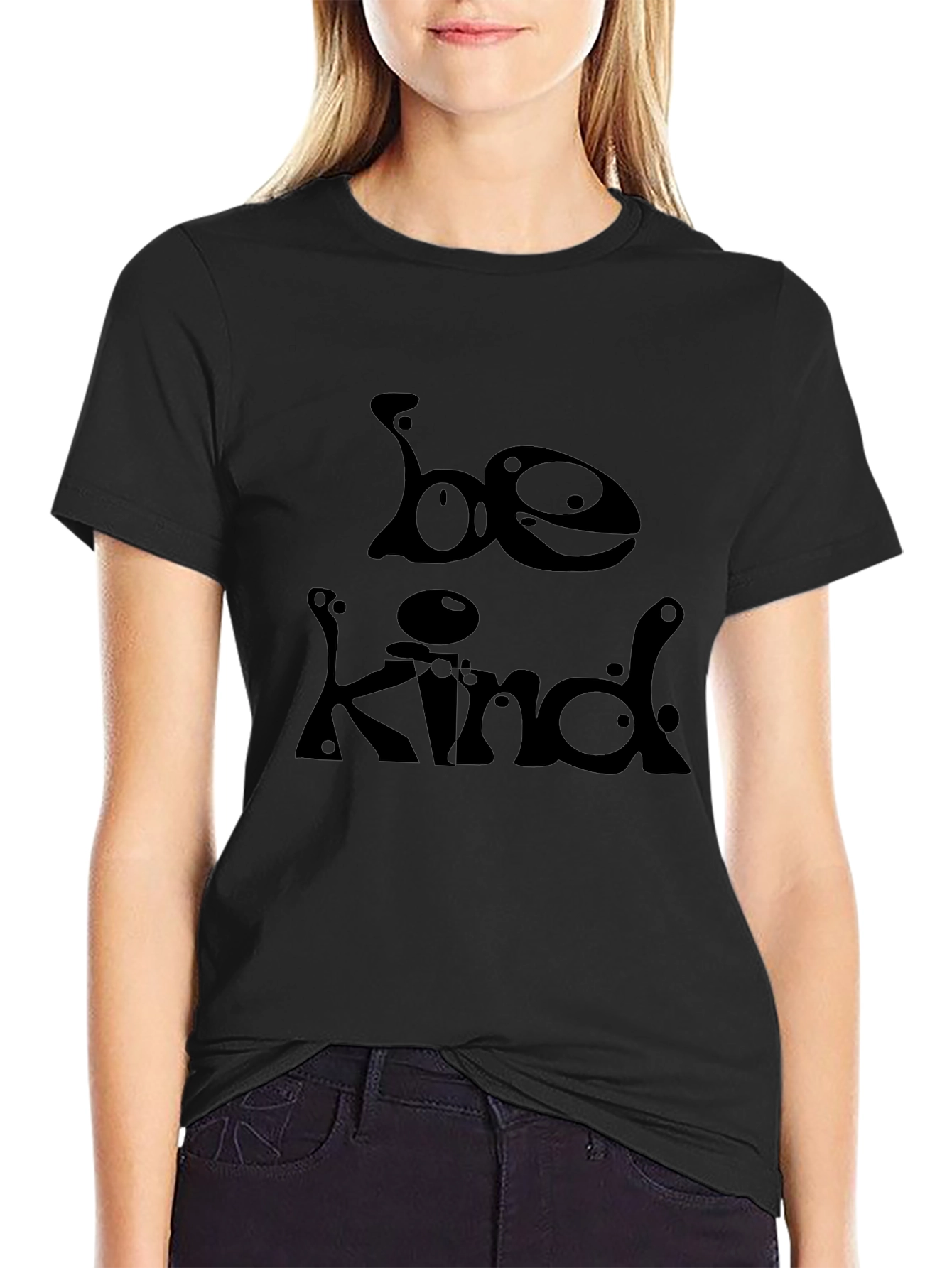 Be Kind Black Graphic Tee