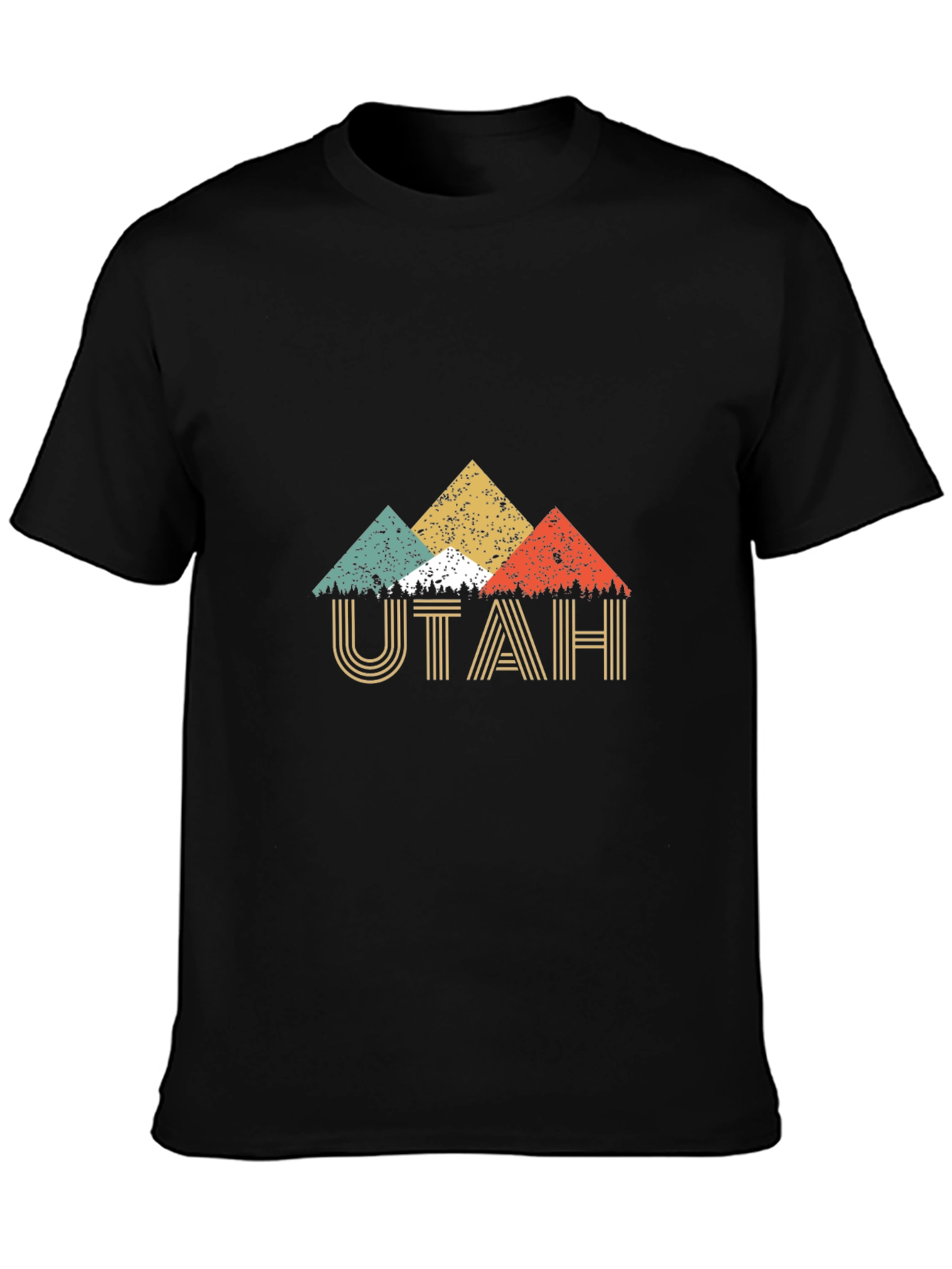 Utah Retro Graphic T-Shirt - Mens Short Sleeve Crew Neck Tee