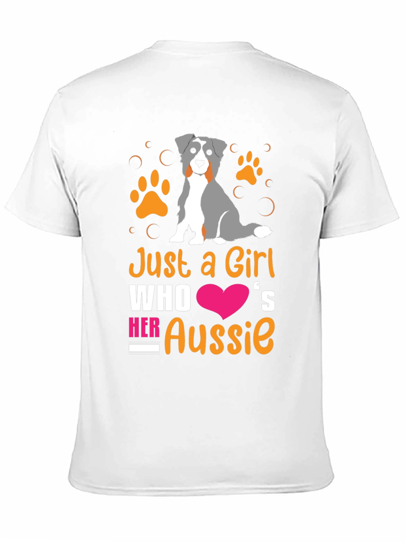 Just a Girl Who Loves Her Aussie T-Shirt