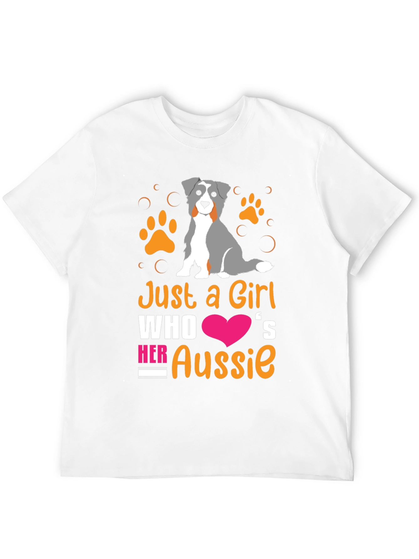 Just a Girl Who Loves Her Aussie T-Shirt