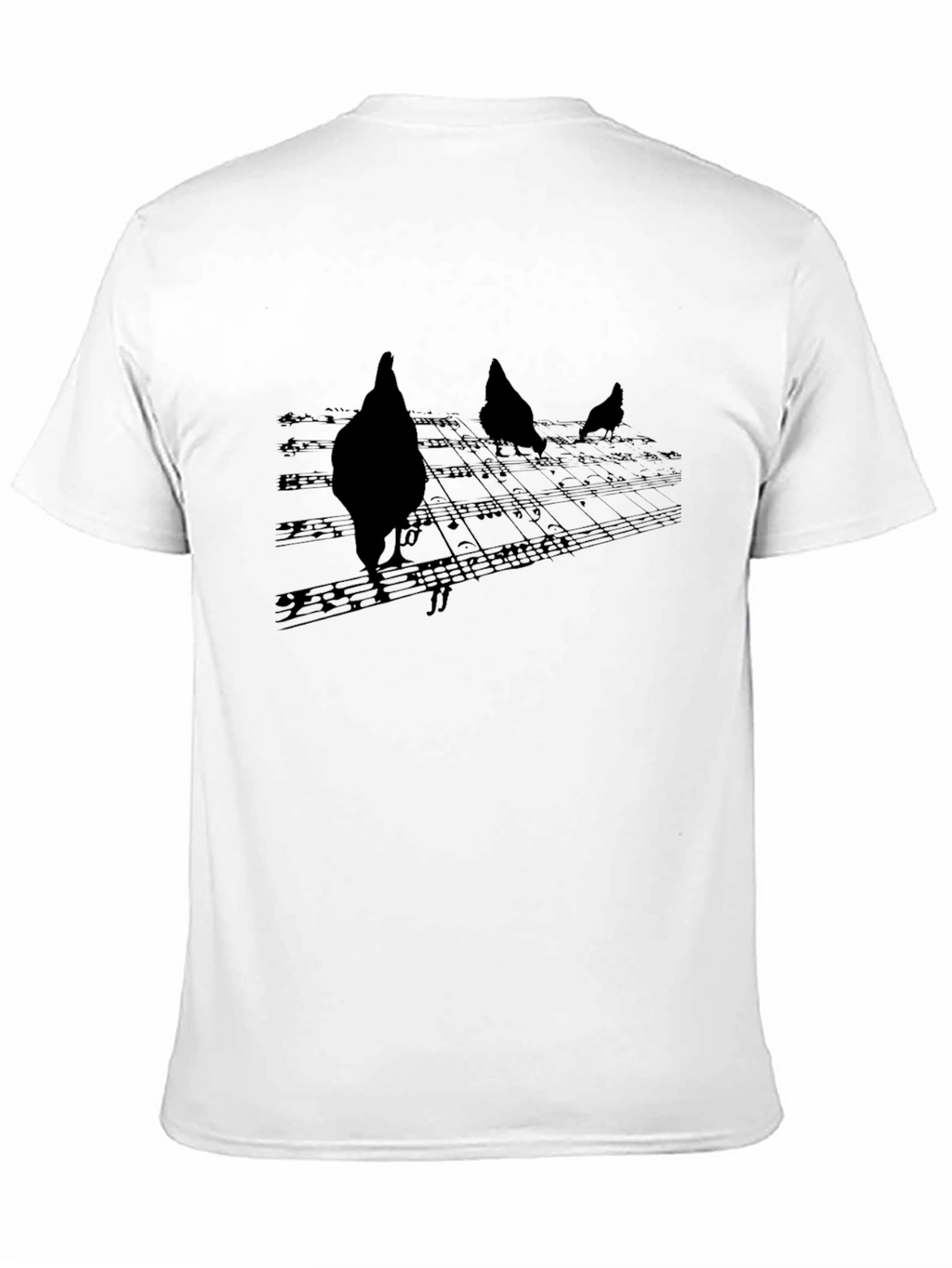 Musical Chicken T-Shirt - Black Graphic Tee