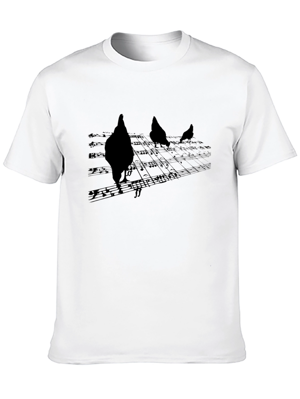 Musical Chicken T-Shirt - Black Graphic Tee