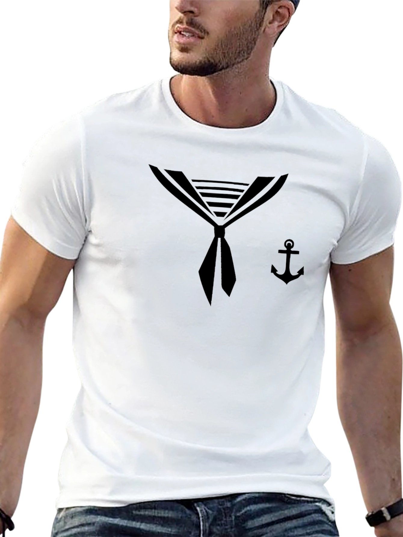 Nautical Sailor Style Graphic Tee