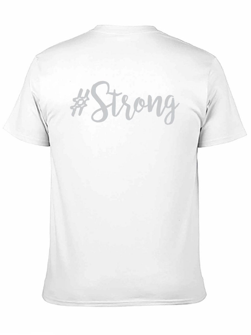 Strong Graphic Tee - Mens Black Cotton T-Shirt