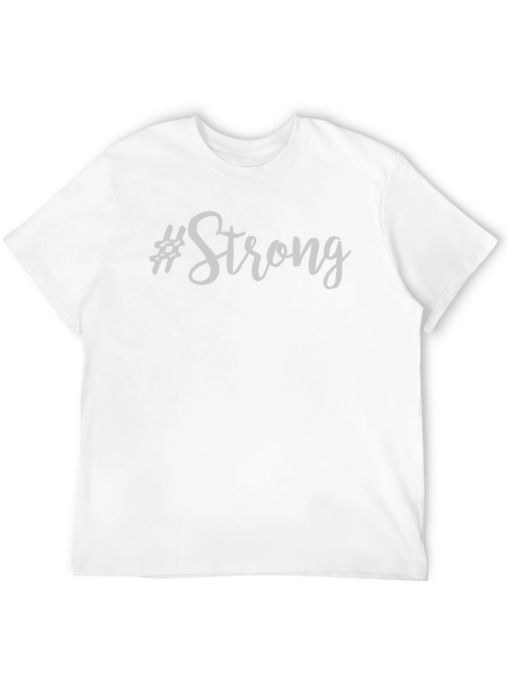 Strong Graphic Tee - Mens Black Cotton T-Shirt