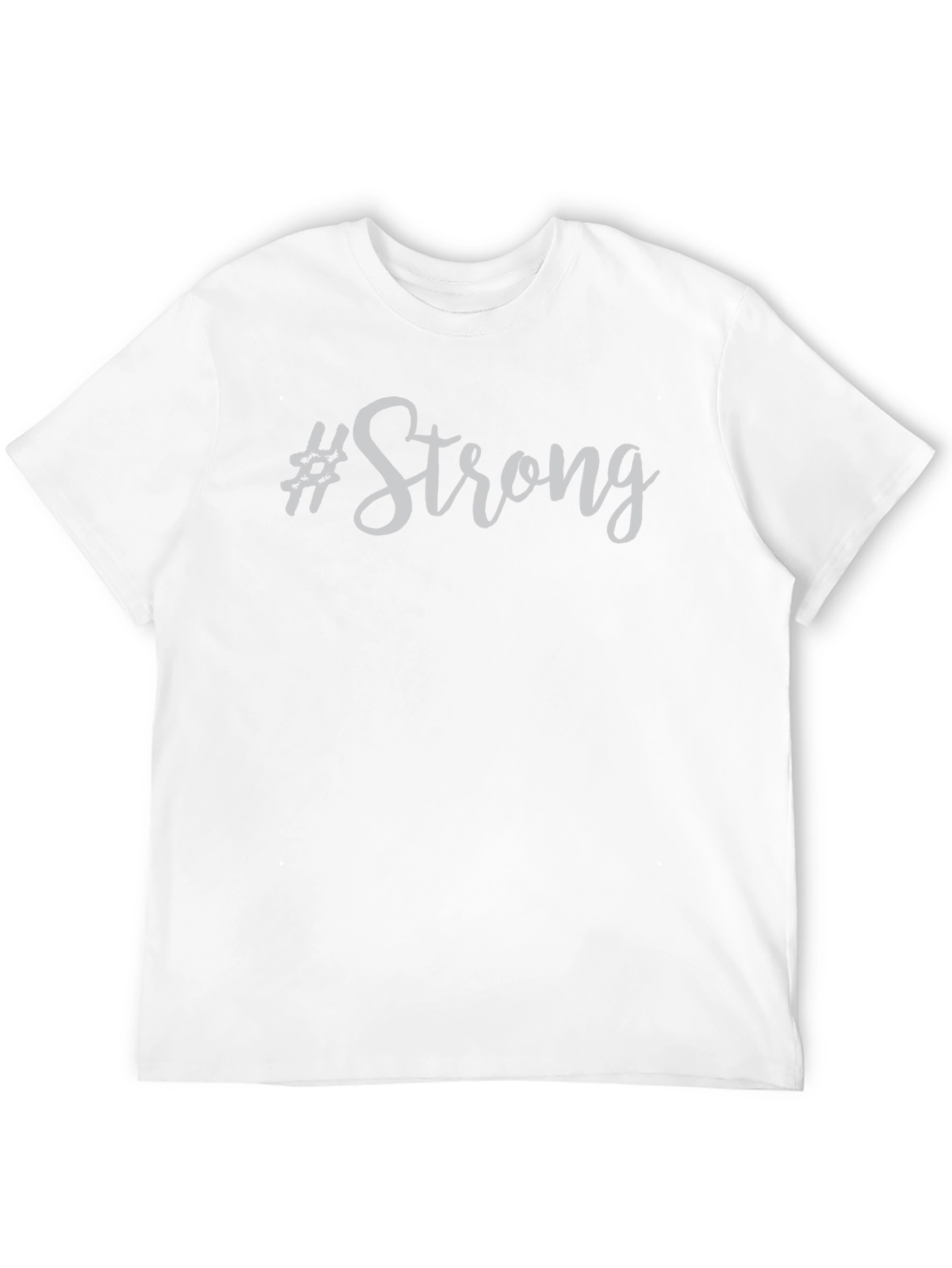 Strong Graphic Tee - Mens Black Cotton T-Shirt