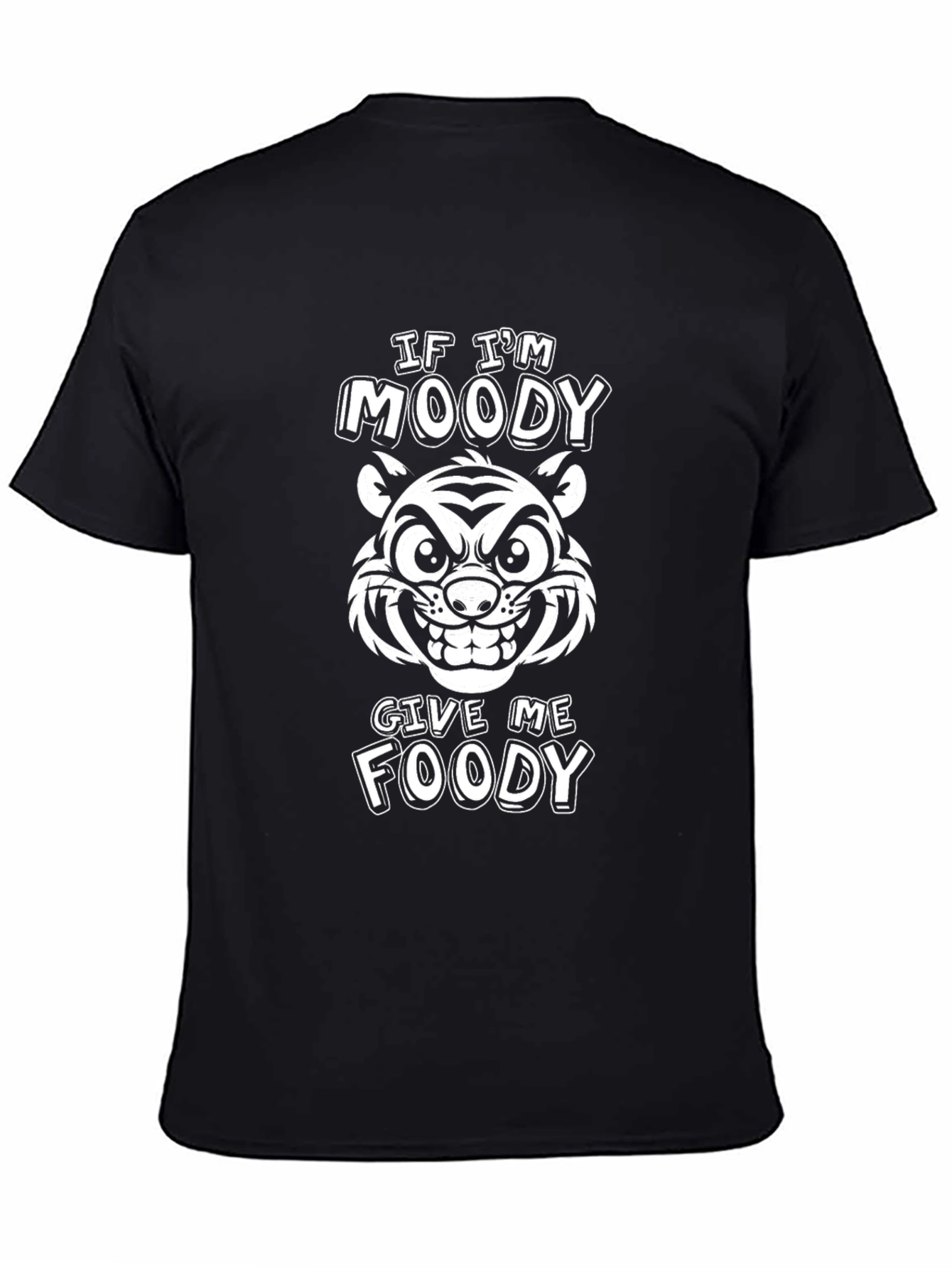 Moody Tiger Graphic Tee - Funny Foodie Shirt