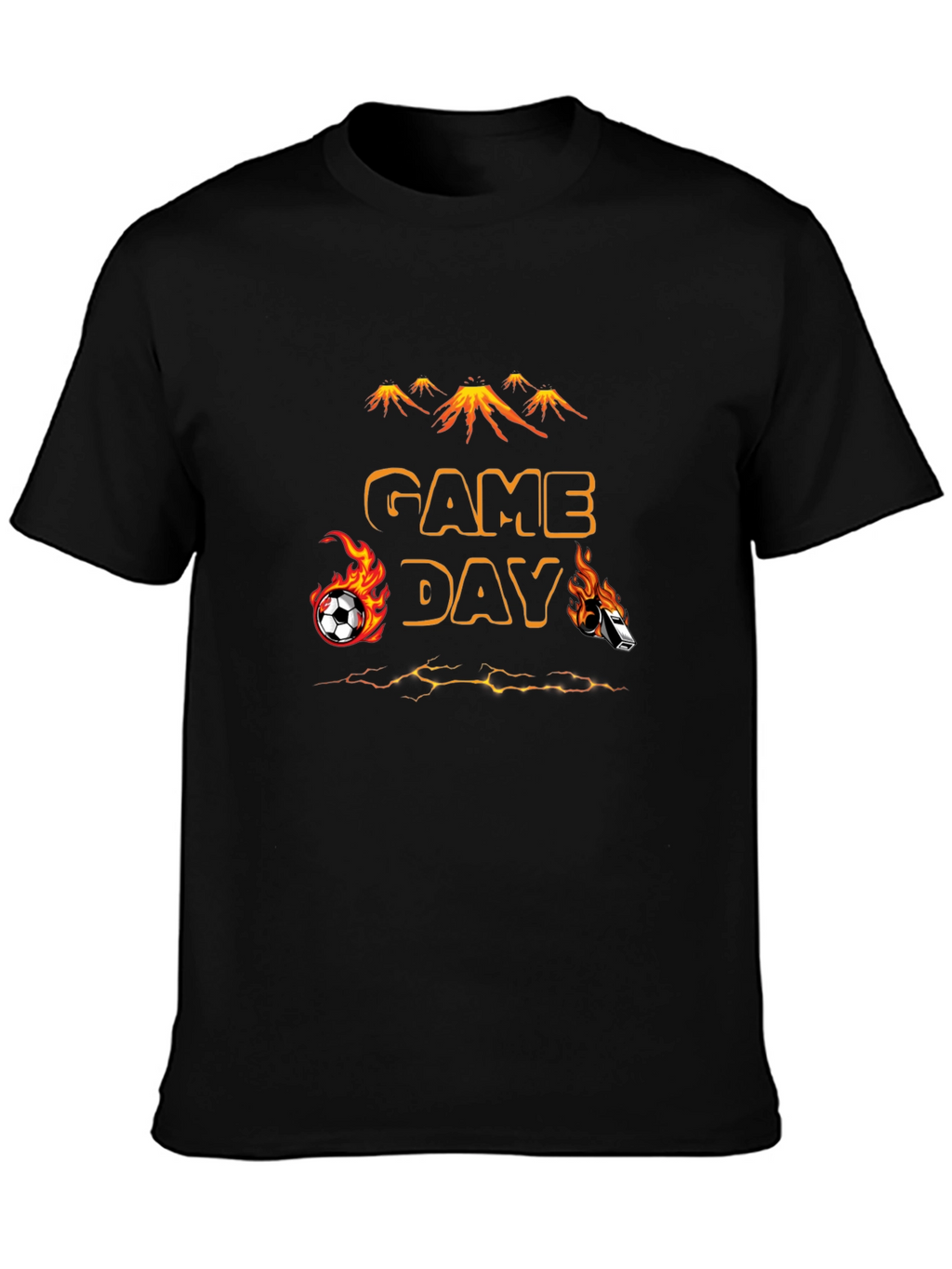 Game Day Soccer T-Shirt - Flaming Sports Design