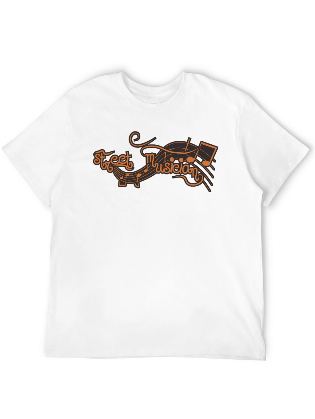 Street Musician Graphic T-Shirt - Black