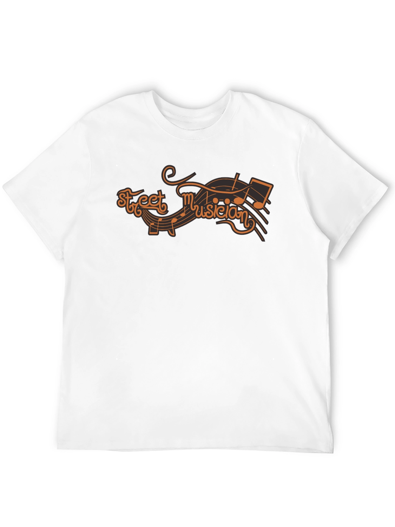 Street Musician Graphic T-Shirt - Black