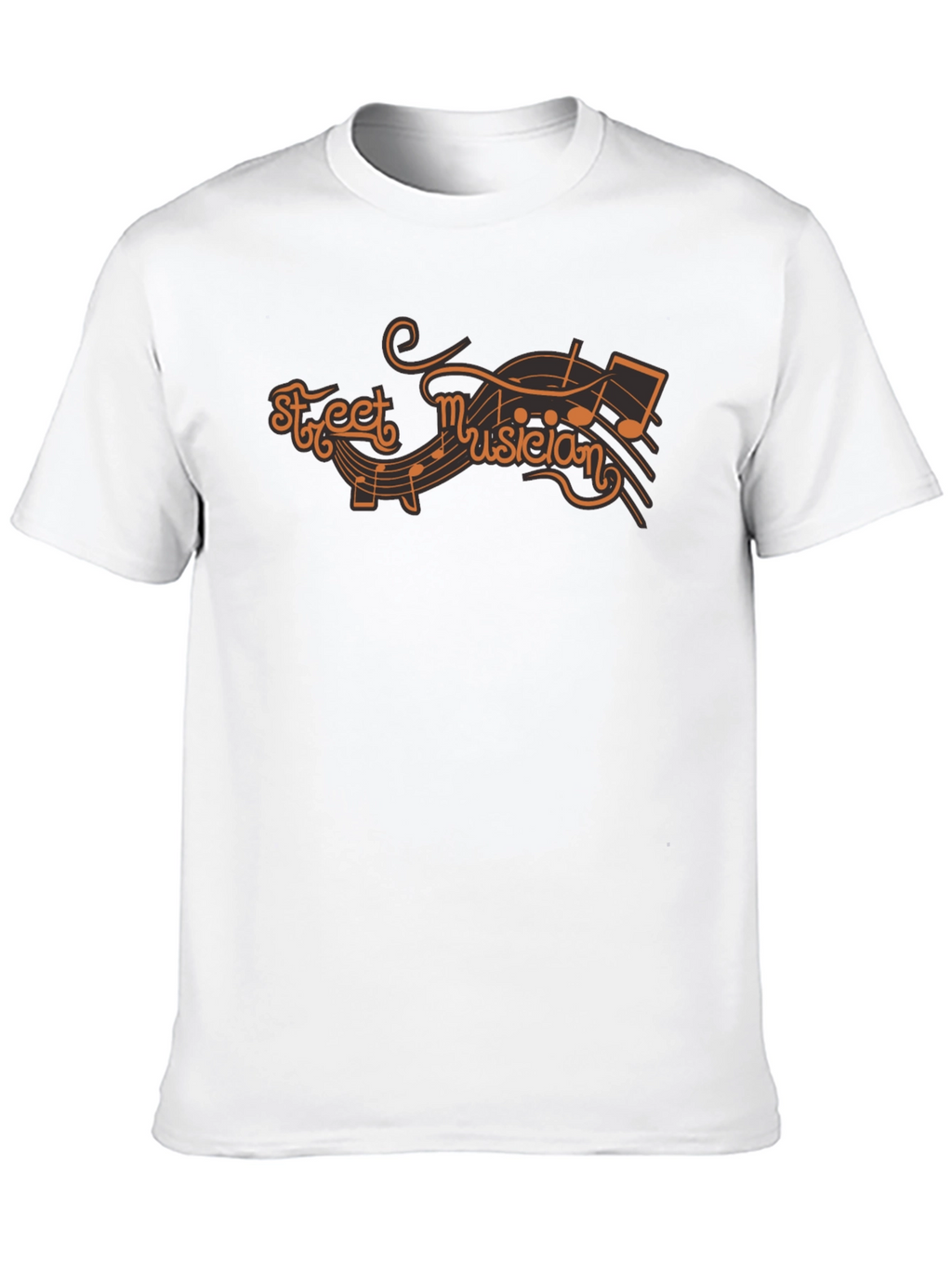 Street Musician Graphic T-Shirt - Black