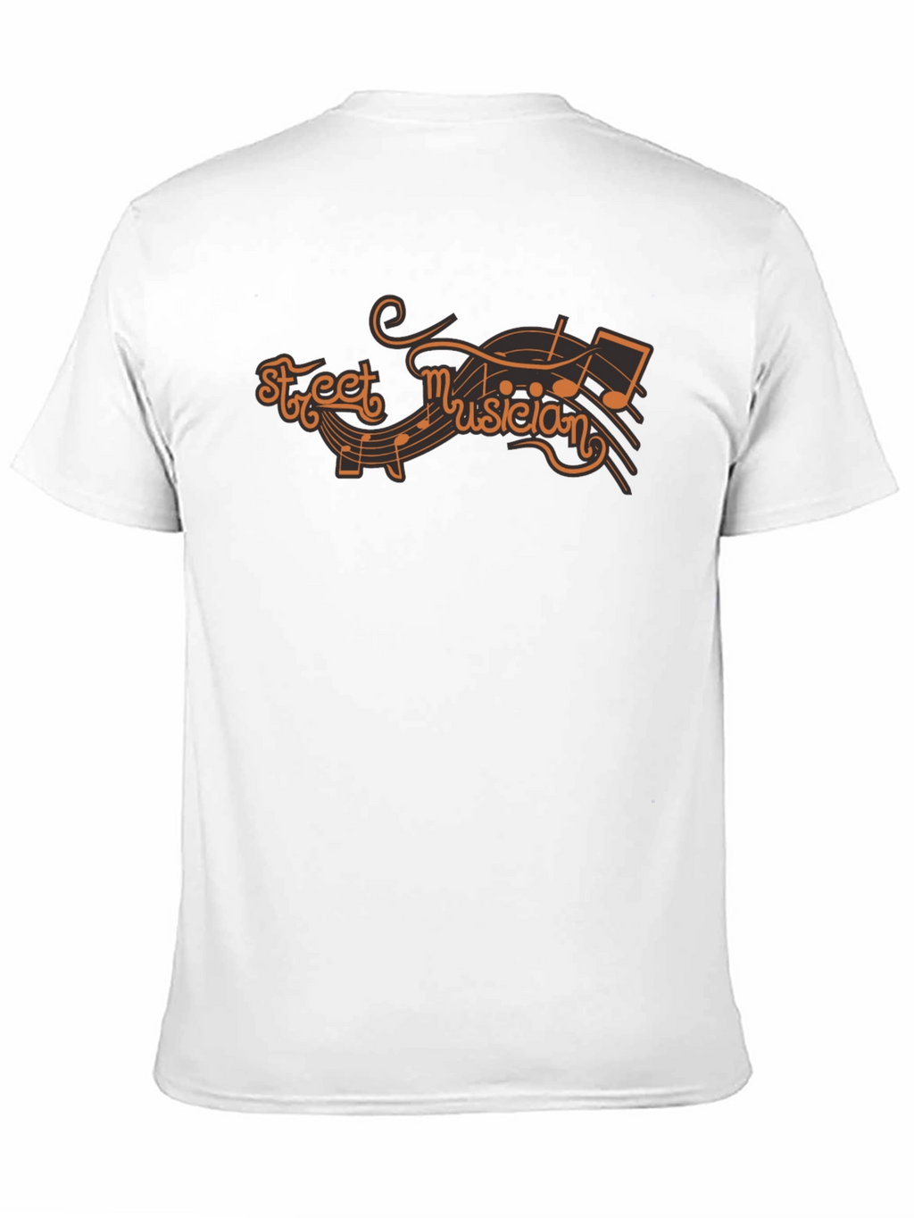 Street Musician Graphic T-Shirt - Black