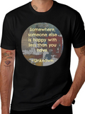 Inspirational Somewhere Quote Black T-Shirt