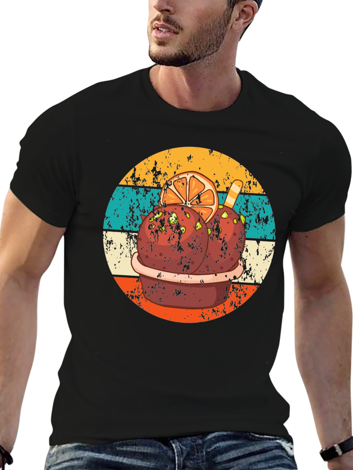 Horchata Inspired Graphic Tee - Black T-Shirt