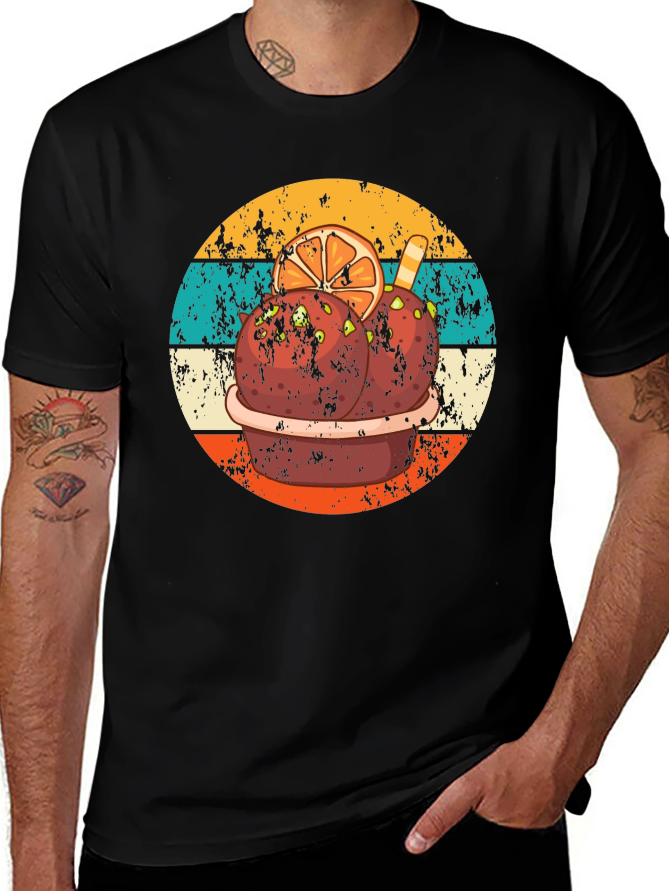 Horchata Inspired Graphic Tee - Black T-Shirt