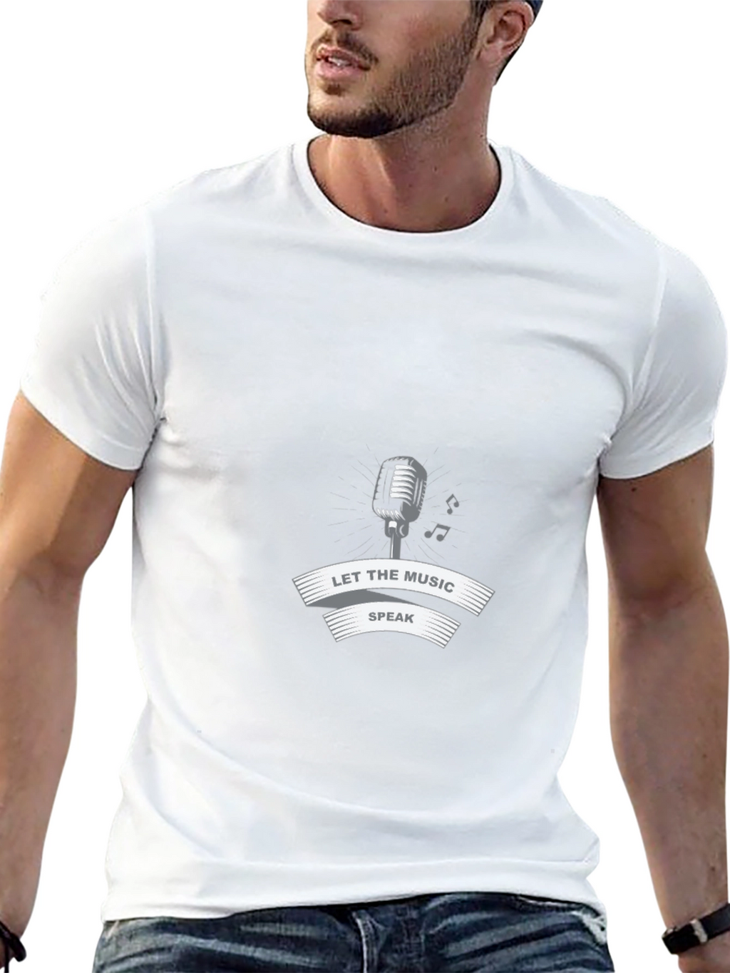 Let the Music Speak Graphic Tee