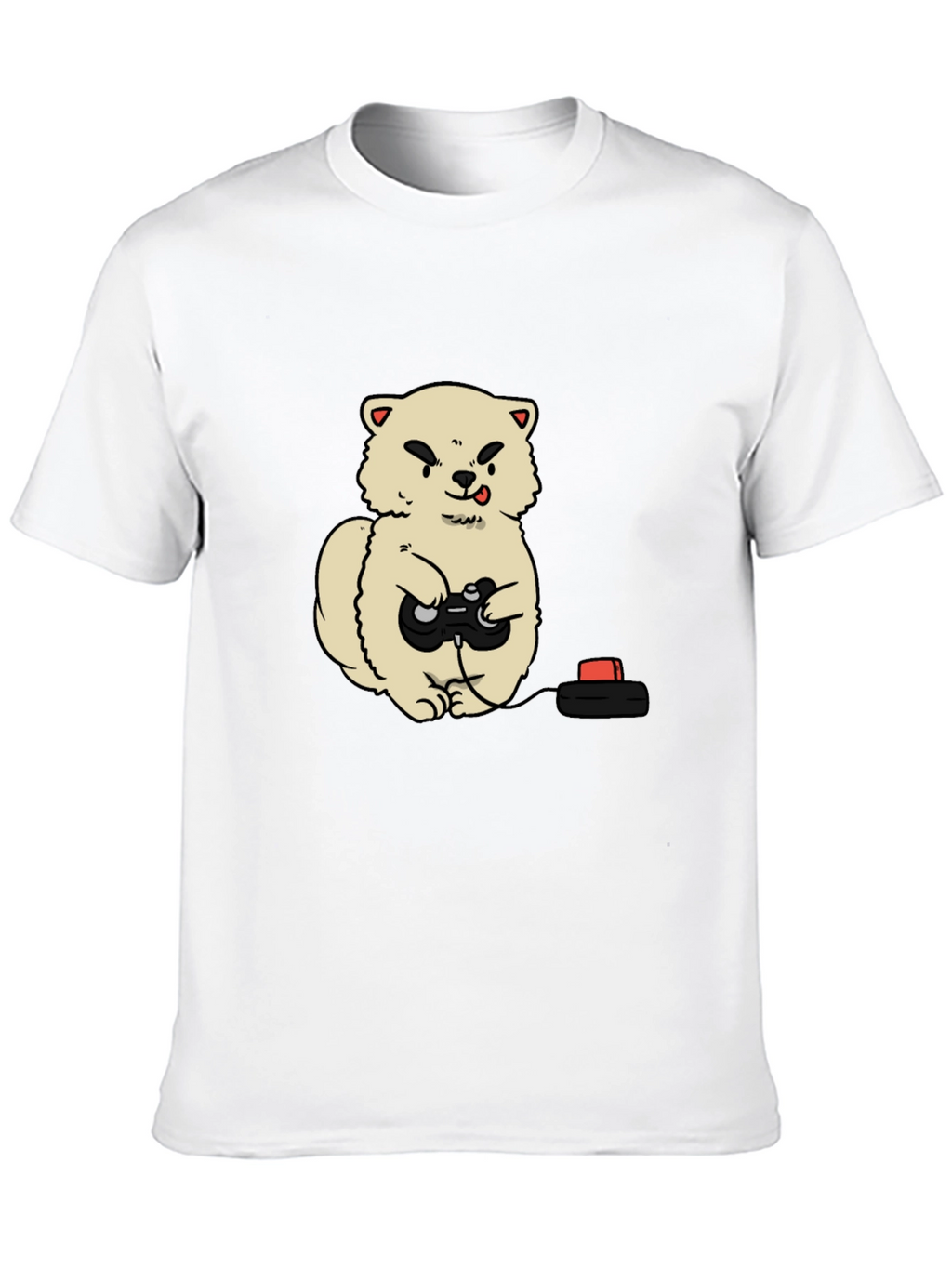 Gamer Dog Black T-Shirt